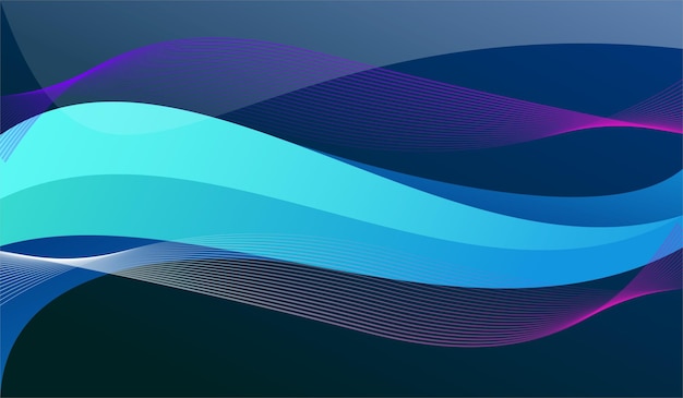 Free Vector wave background colorful gradient design