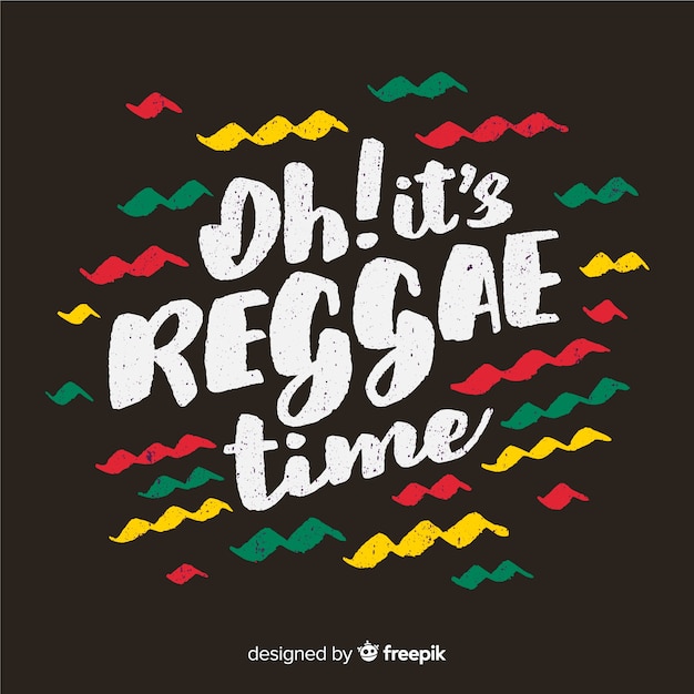 Free Vector waves reggae background