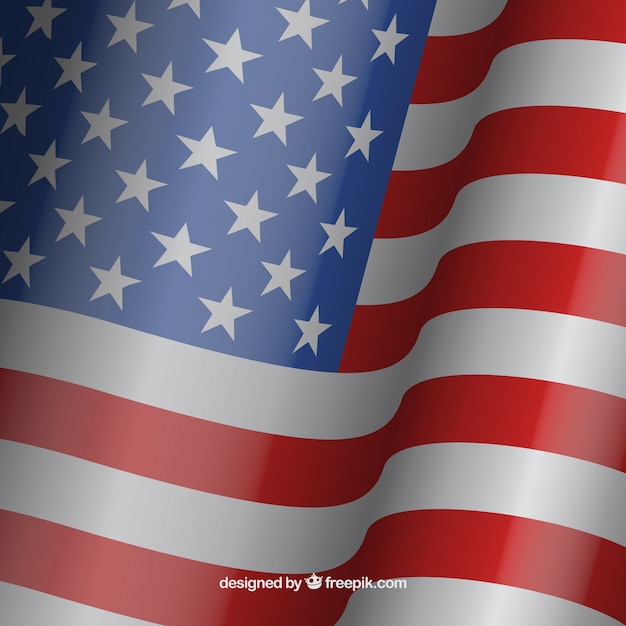 waving american flag background