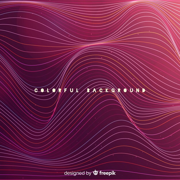 Wavy abstract background