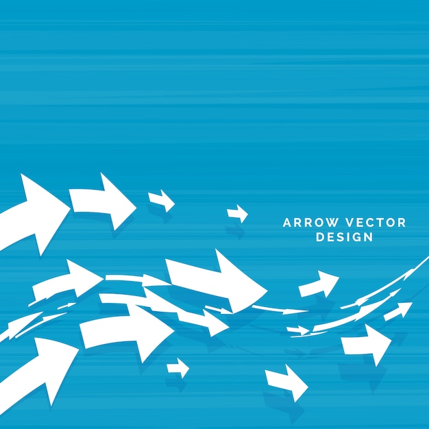 Free Vector wavy arrows moving forward concept design