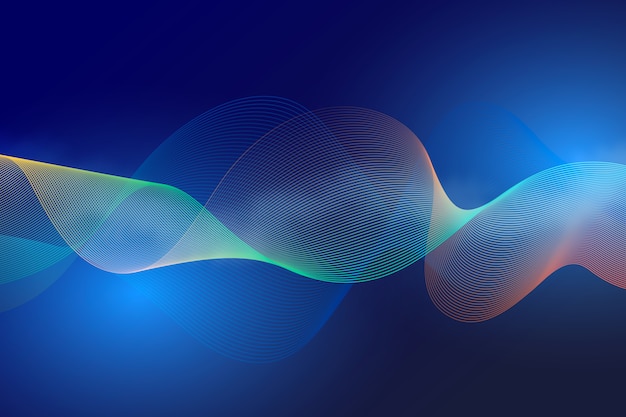 Free vector wavy background concept design