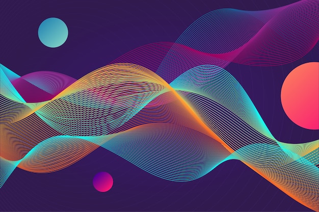 Free Vector wavy background concept