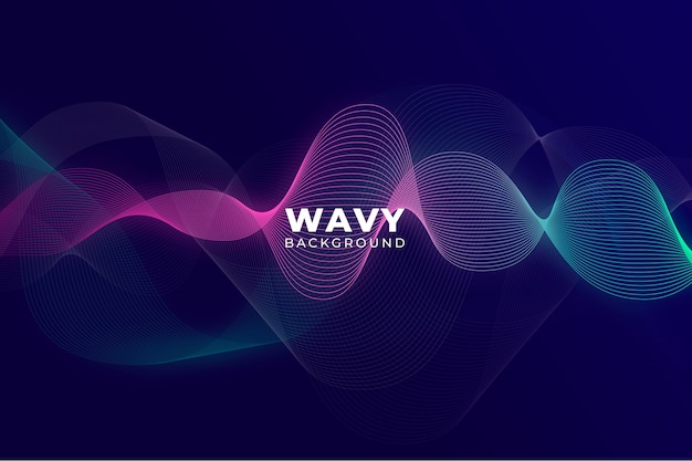 Free Vector wavy background design