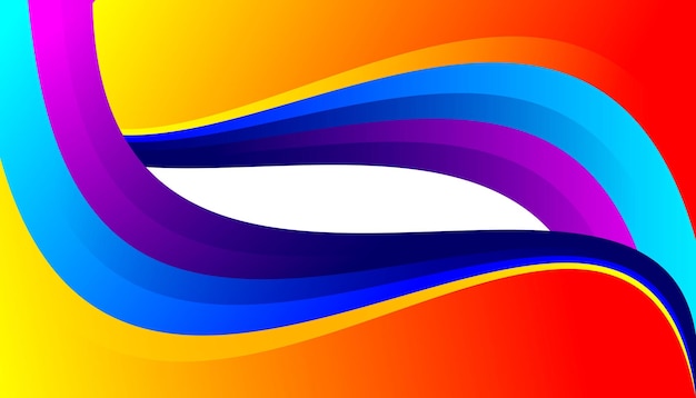 Free Vector wavy banner abstract gradient colorful modern design