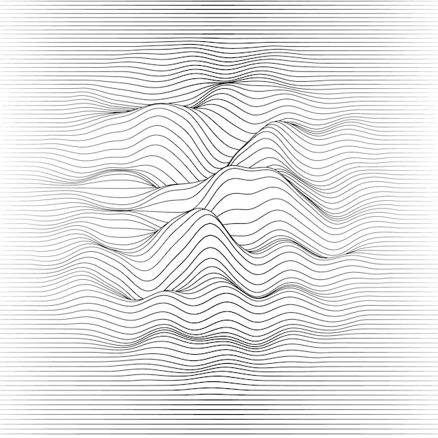 Free vector wavy blurred lines