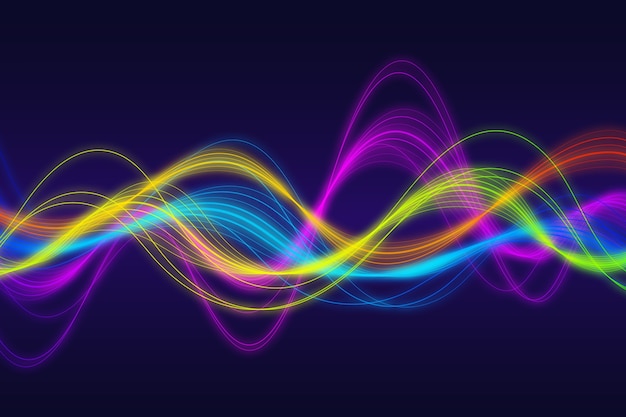 Wavy colorful background design