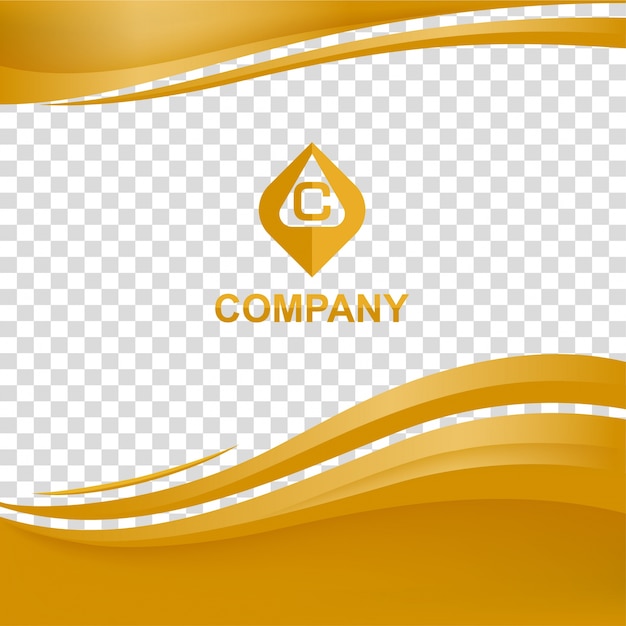 Wavy company background template