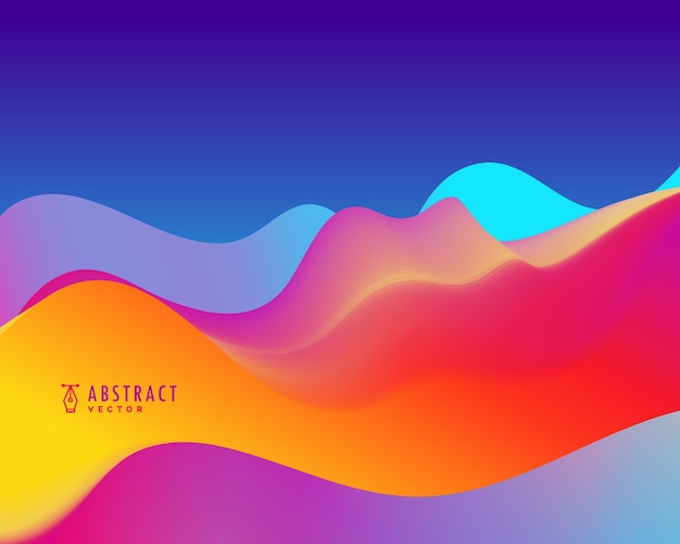 Free Vector wavy flow background