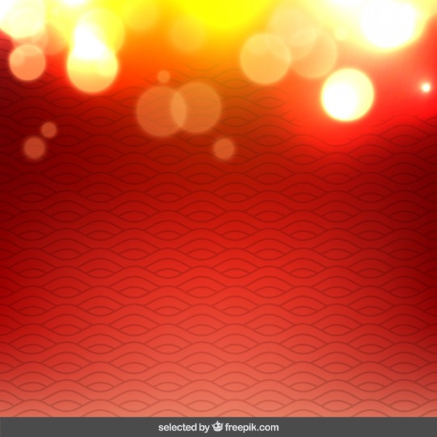 Free Vector wavy red background with lights