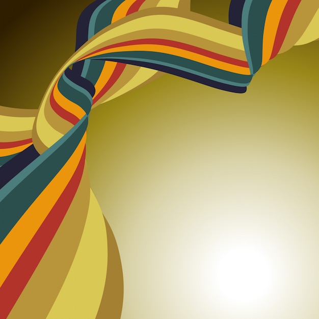 Wavy ribbon background