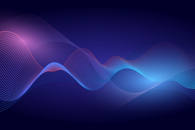 Wavy vibrant background design