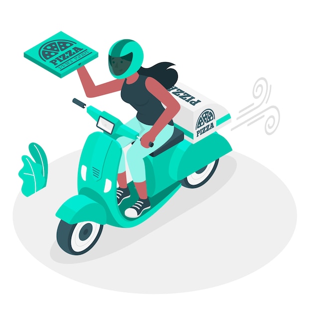 Free Vector on the way concept illustration