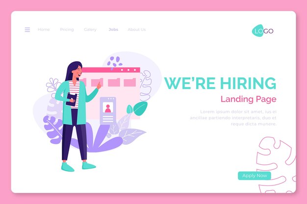 We are hiring landing page