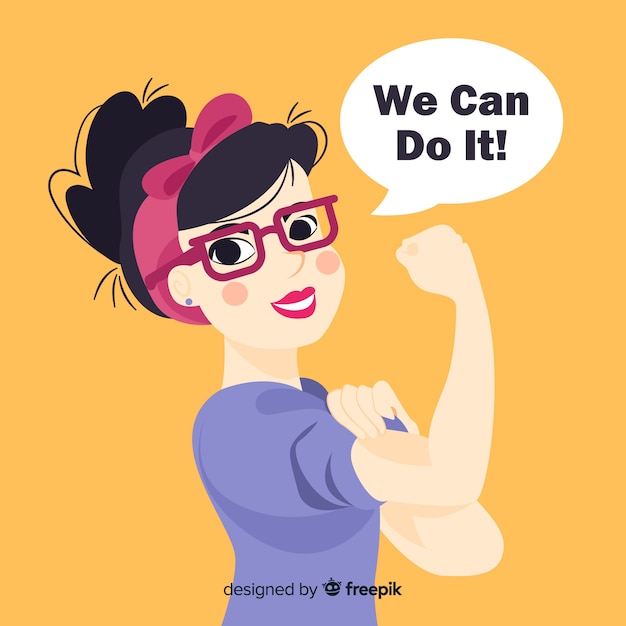 We can do it! background