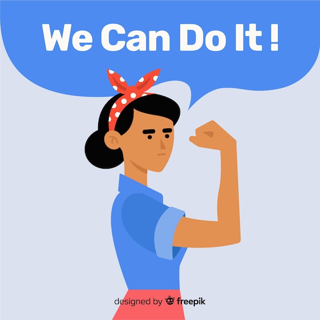 We can do it! background