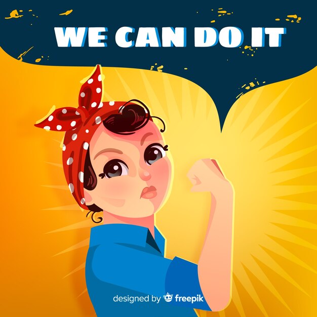 We can do it! background