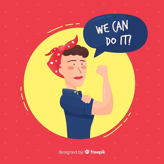 Free Vector we can do it!