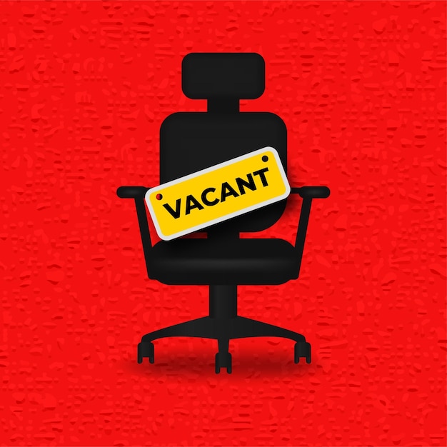 Free Vector we're hiring red vector banner. employee vacancy announcement. illustration isolated. business recruiting concept.