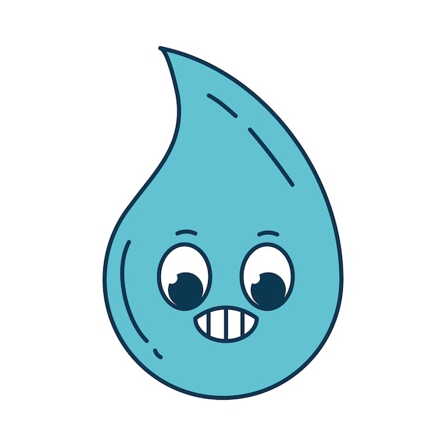 Free vector weather cartoon character drop