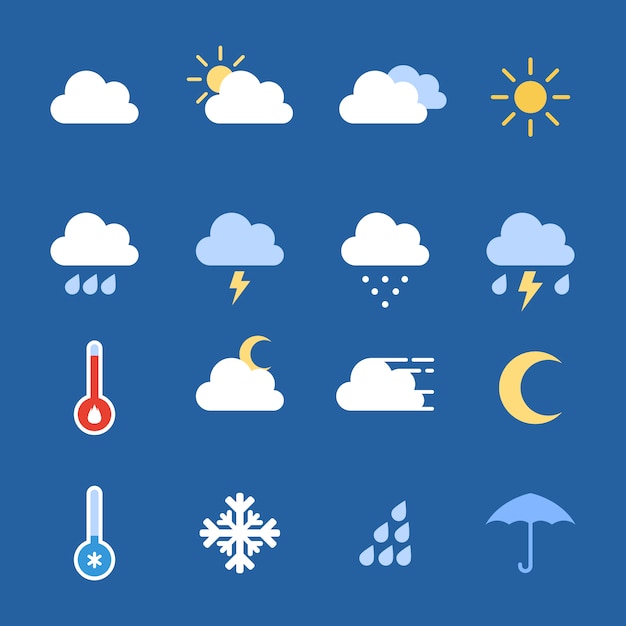 Weather icons collection