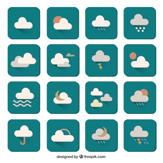 Free Vector weather icons