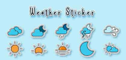 Free vector weather sticker