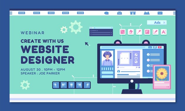 Web design job webinar template