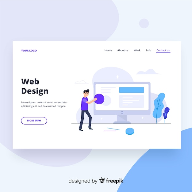 Web design landing page 