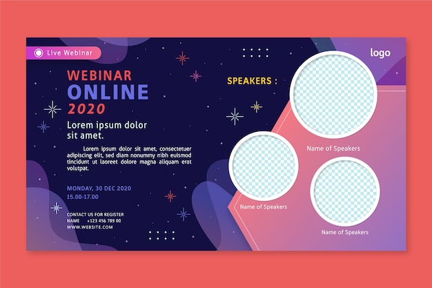 Webinar banner invitation template