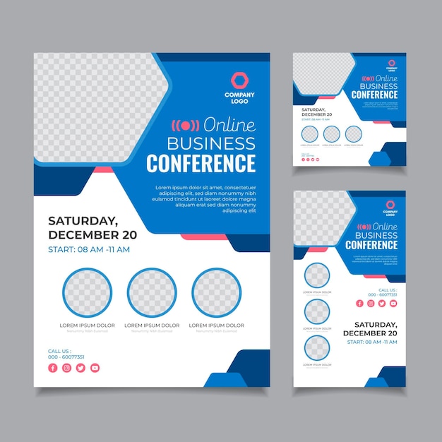 Webinar flyer template