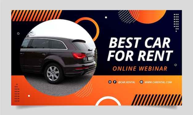 Webinar template for car rental company