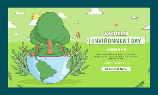 Webinar template for world environment day celebration