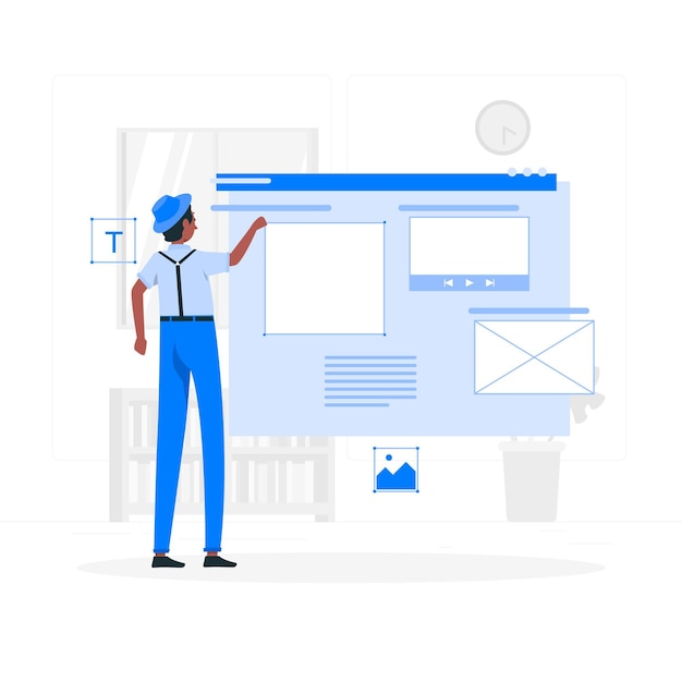 Website designer concept illustration