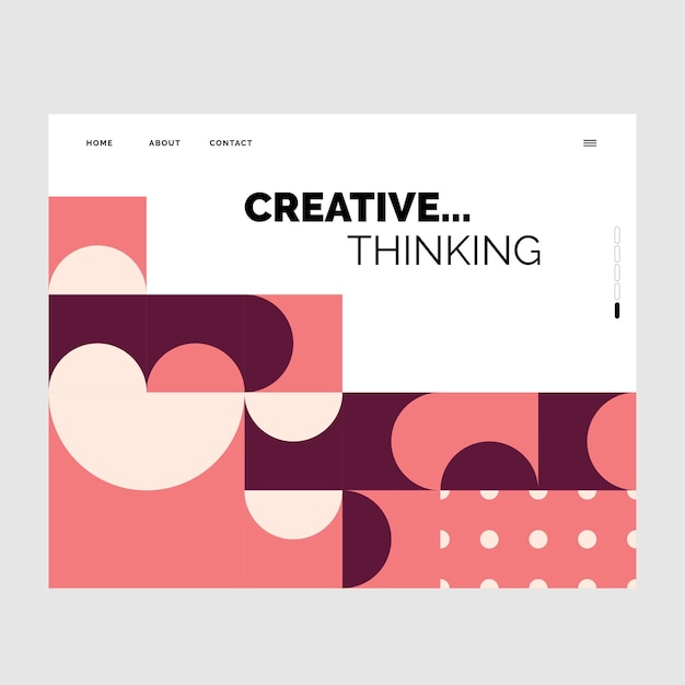 Website Geometric Design for Your Business Vector illustration