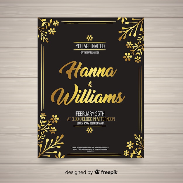 Wedding card template