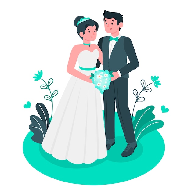 Wedding concept illustration