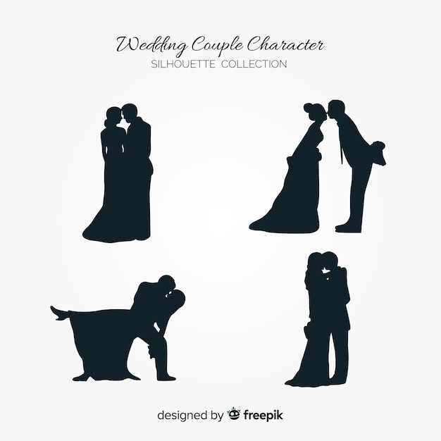 Wedding couple character collection