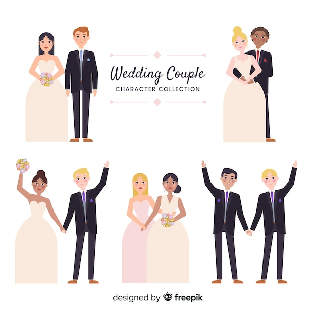 Wedding couple collection