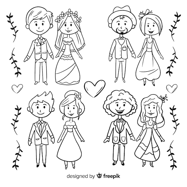 Wedding couple collection