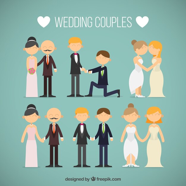 Wedding couples designs