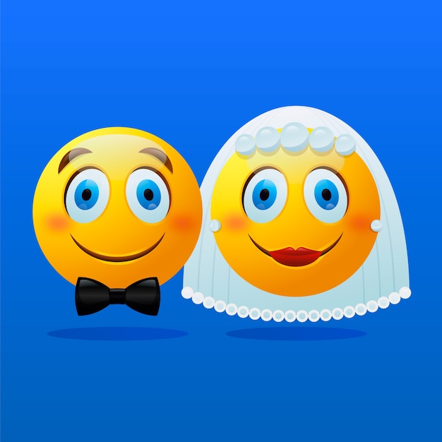 Wedding emoji illustration