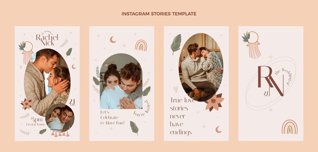 Wedding ig stories design template