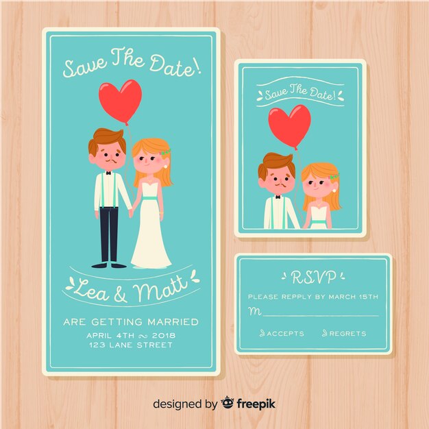 Wedding invitation card