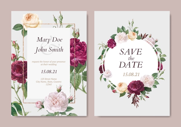 Wedding invitation card 