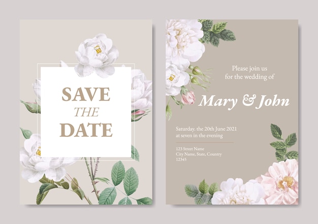 Wedding invitation card 