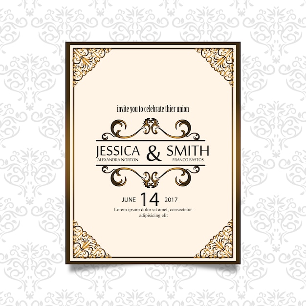 Wedding invitation design