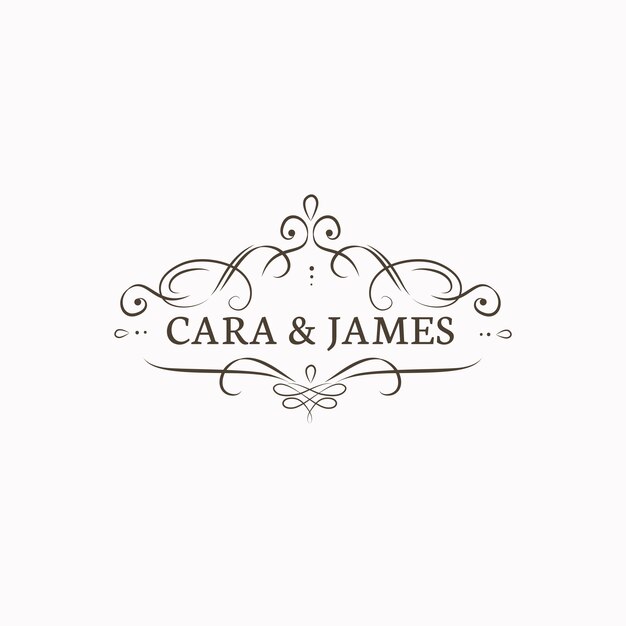 Wedding invitation emblem