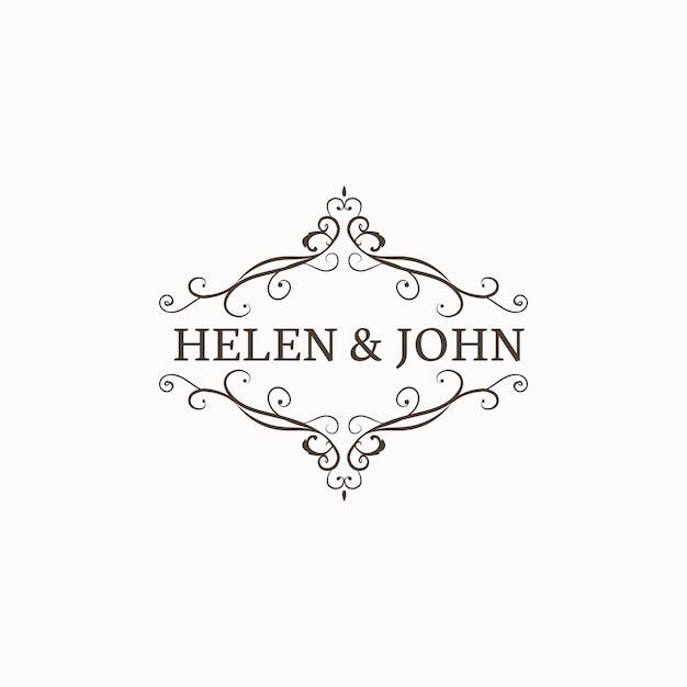 Wedding invitation emblem