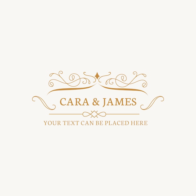 Wedding invitation emblem